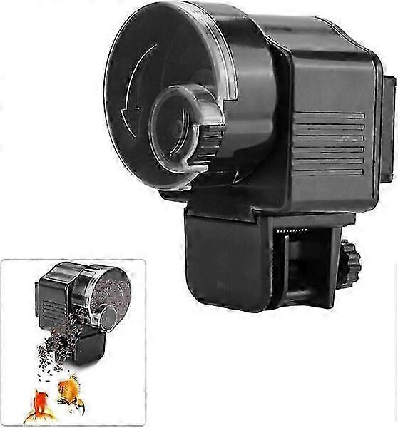 SLKXV Automatic Fish Feeder Mini for Aquarium Tank with Adjustable Portion Timer