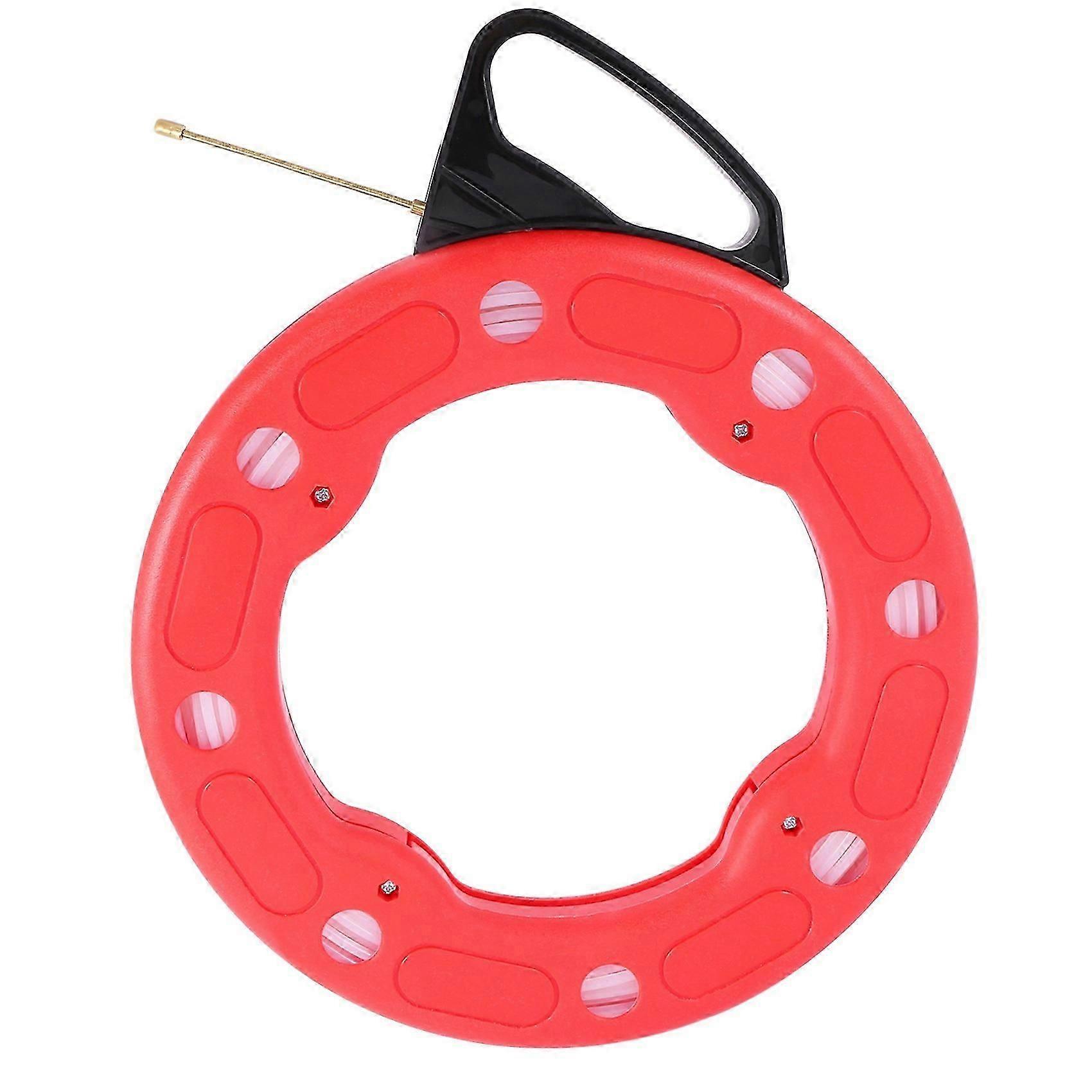 100Ft Fish Tape Reel Wire Pulling Tools 30M Electrical Cable Puller Reel Puller