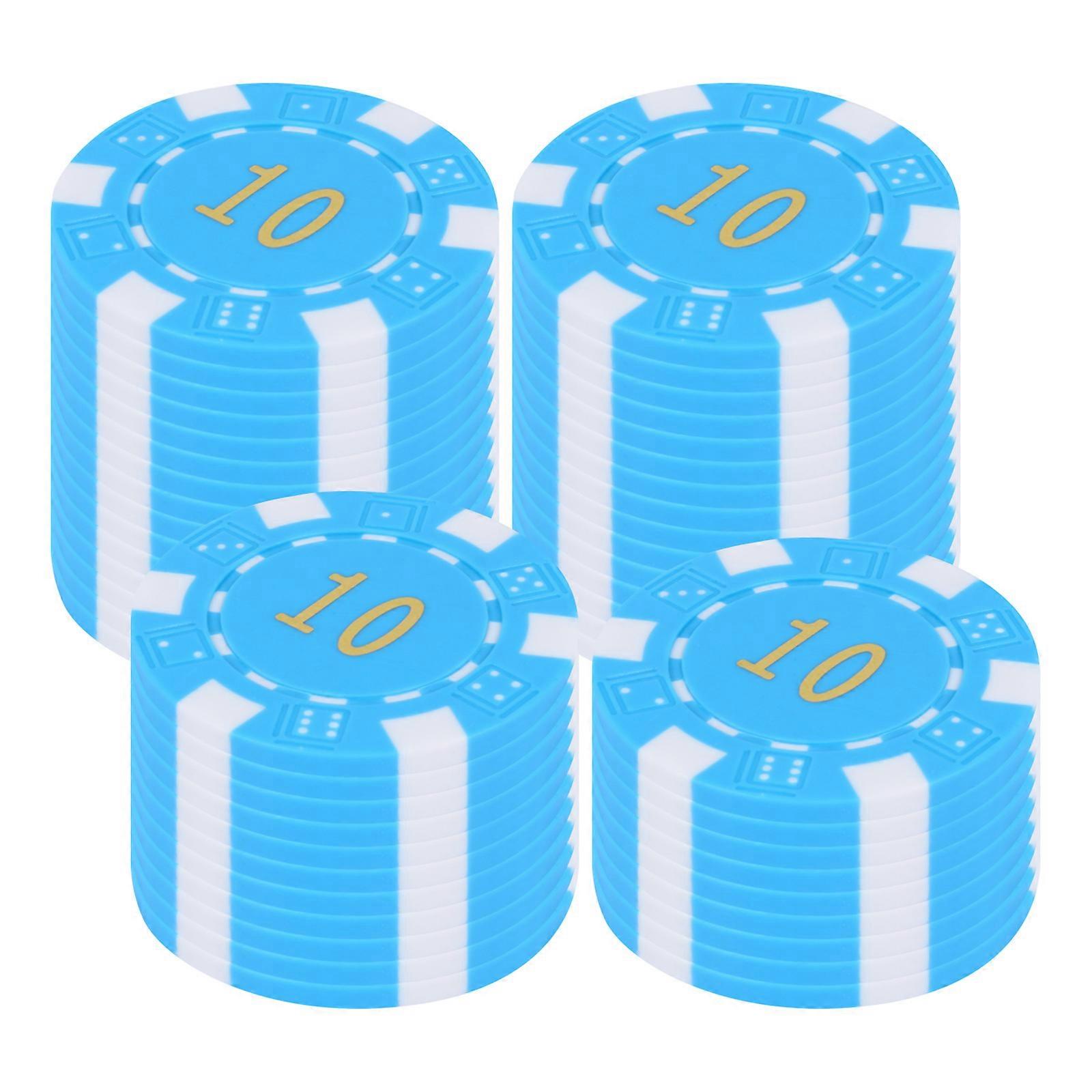 Plastic Game Chips Digital Chips for Counting Use 50Pcs