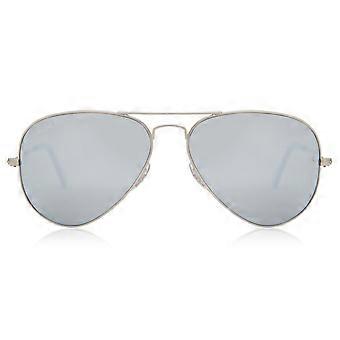 Ray-Ban RB3025 Aviator Large Metal Polarized 019/W3 Täyskehys Matta Hopea Unisex Aviator Aurinkolasit UV3 Polarized Original