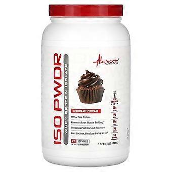 Metabolic Nutrition, ISOpwdr, Wei-eiwitisolaat, Chocolade Cupcake, 1,52 lb (690 g)