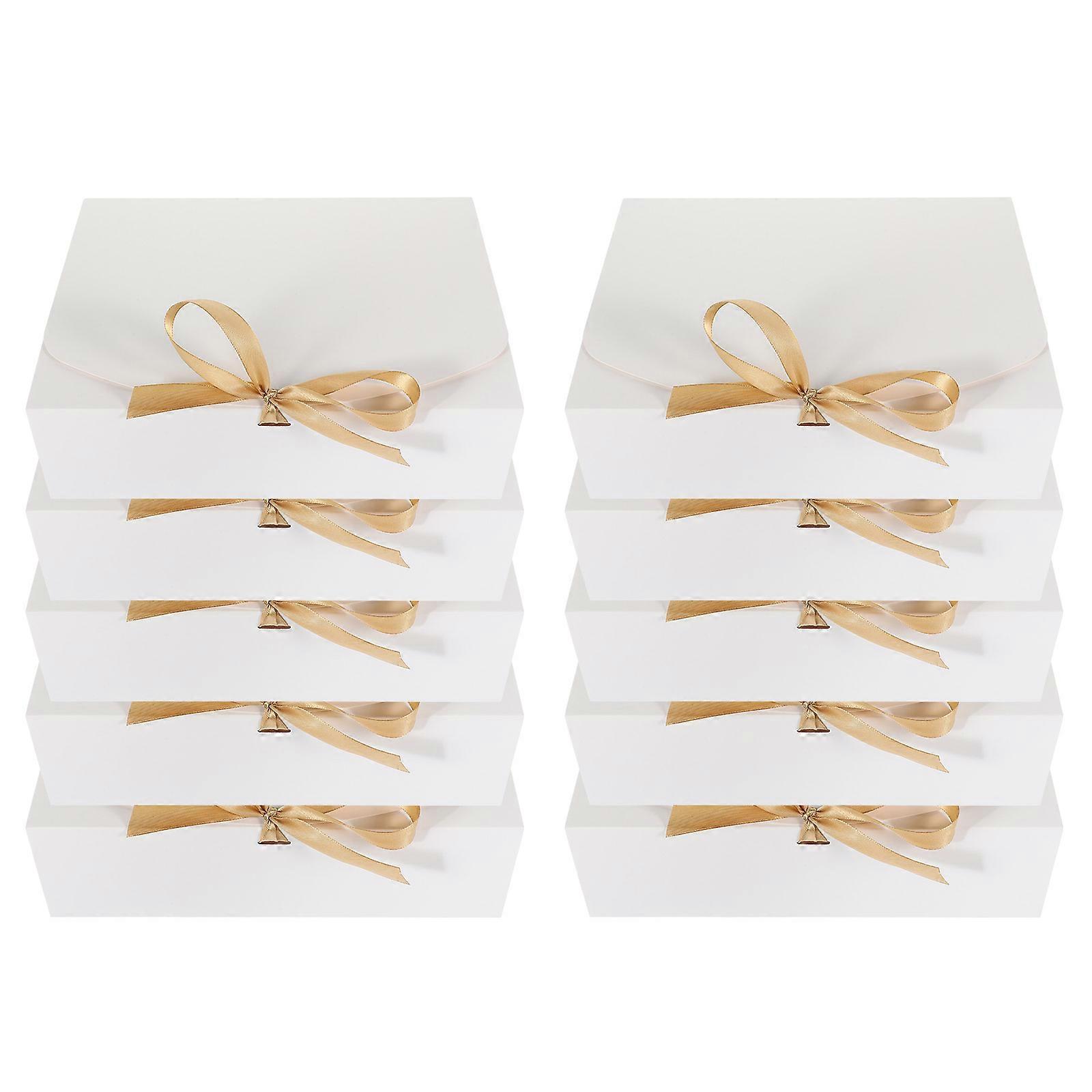 Proposal Box Gift Packaging Box for Storage with Ribbon 10Pcs