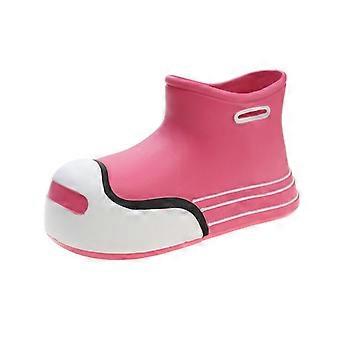Nye Kawaii Rain Boots Kvinner Vanntett gummisko Søte Barnas Rain Boots Comfort Garden Working Galoshes Ladies Sko