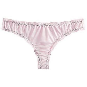 Women's Sexy G-String Thong Underwear with Ice Silk Seamless Briefs Lingerie 26-27