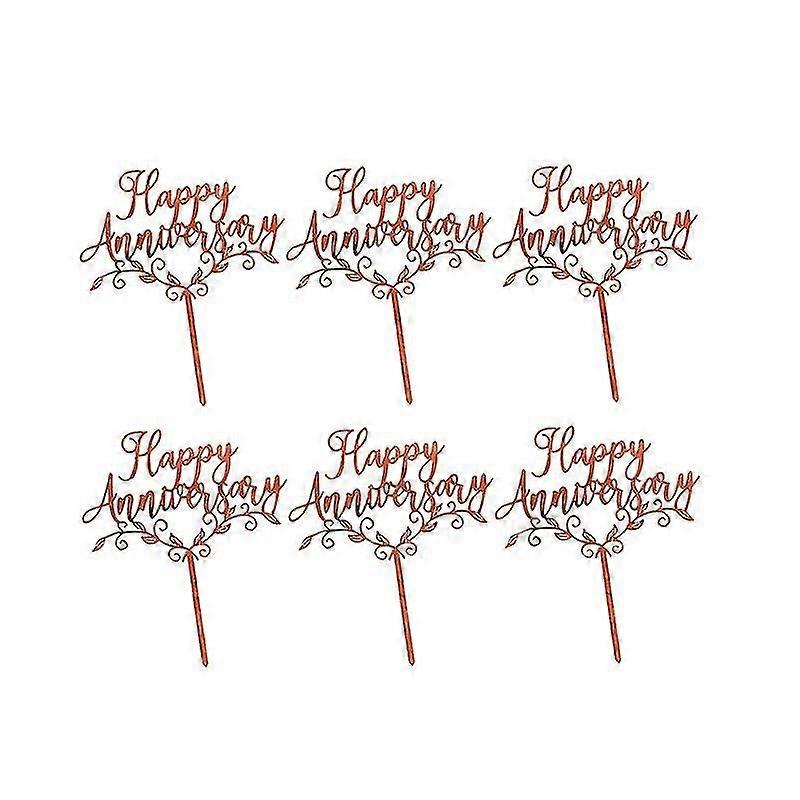 6pcs cake decorations , Wedding Memorial Cake Toppers