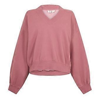 Levis Womens/Ladies Fleece V Neck Sweatshirt