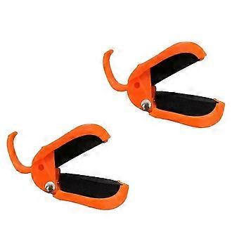 2 clip per canna da pesca multifunzionali, supporto per canne da pesca autofissa compatibile con canne da acqua dolce, organizer per attrezzatura con presa sicura, D