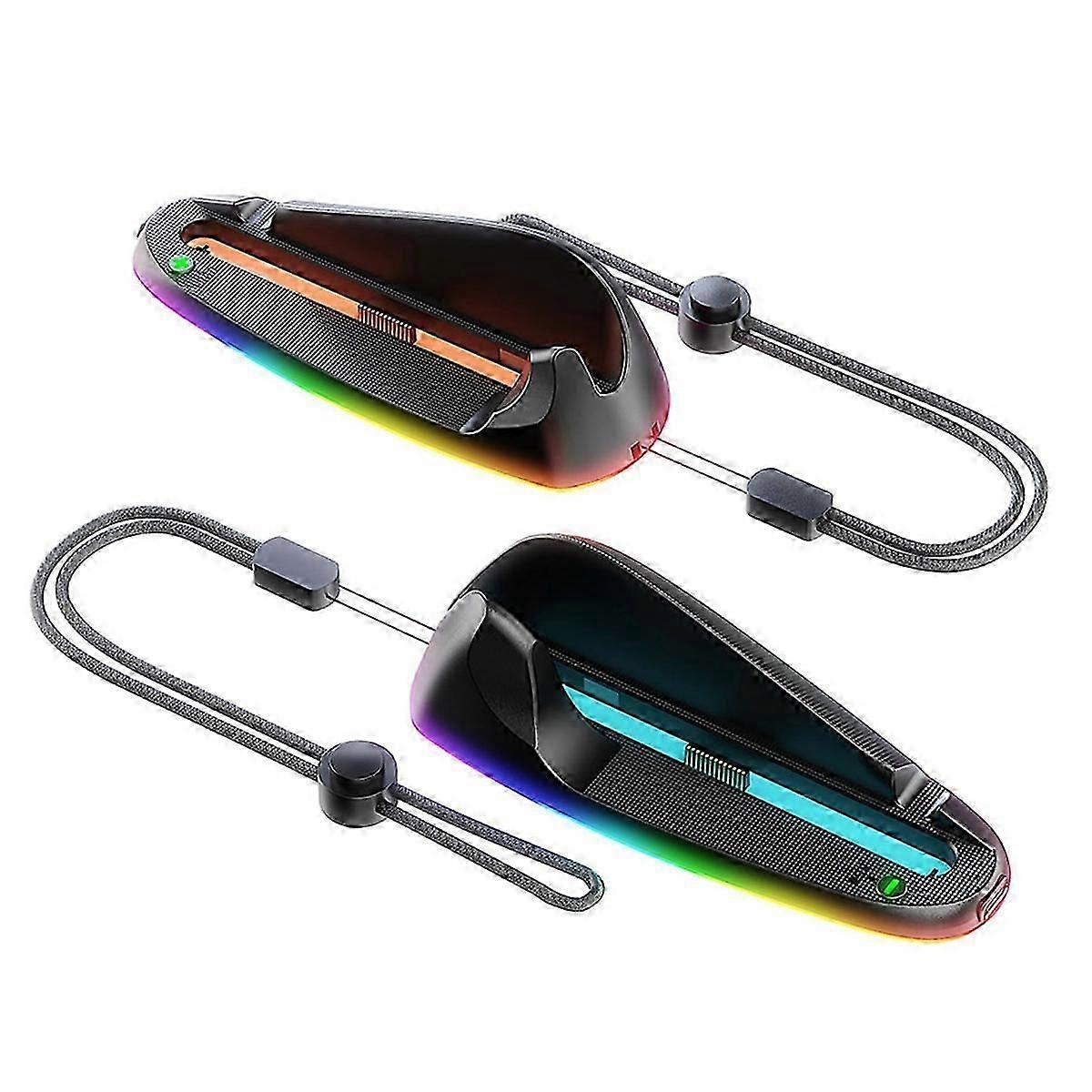 2 Pack compatible with2 Left Right Gamepad Desktop RGB Mouse Holder Game Controller Mouse Grip compatible withSwitch