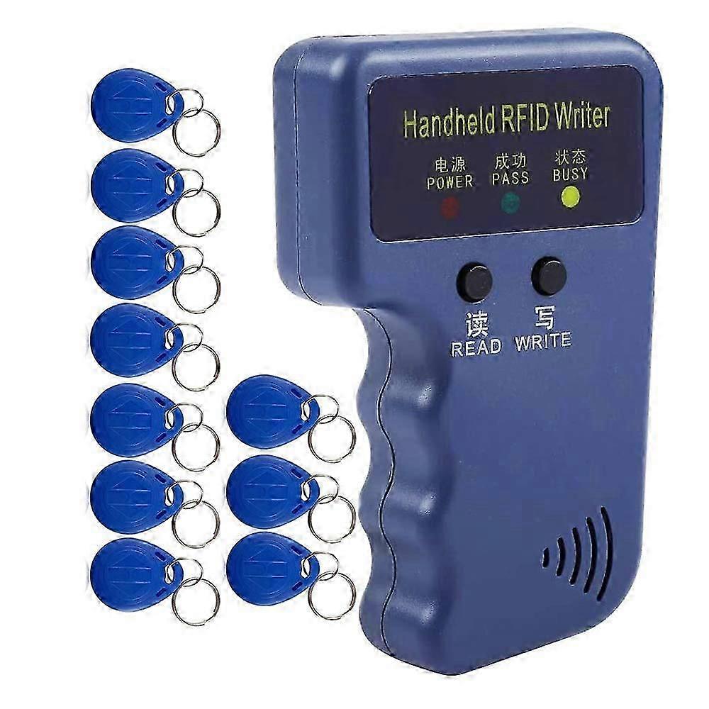 Handheld 125KHz RFID Reader Writer Duplicator Copier,with 10Pcs Cards