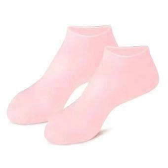 1 Pair Protective Foot Covers Silicone Waterproof Crack Resistant Softened Calluses Keratinized Foot Sleeves Beach Socks Anti-Dry Cracking Foot Film P