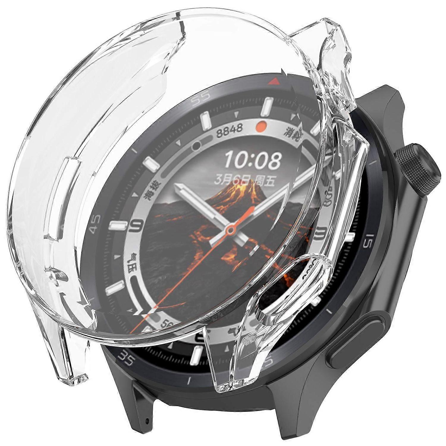 For Oppo Watch X2 Electroplated Full Cover TPU Watch Protective Case Transparent