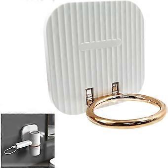 Wall mounted hair dryer holder self-adhesive foldable hair dryer holder - vintage hair dryer holder for home, hair dryer storage 1pc [XR]