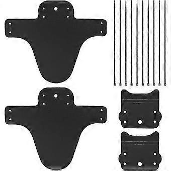 2 Pack Mountain Bike Fenders, High Compatible Bicycle Mudguard Fits 26", 27.5", 29", Thicken Widen Front and Rear Mud Guard, MTB Fender, Frame Guards