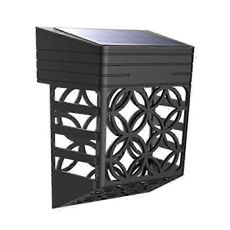 Solar Lights - 2 Pack for Patio, Backyard, Patio - Wrought Iron Pattern