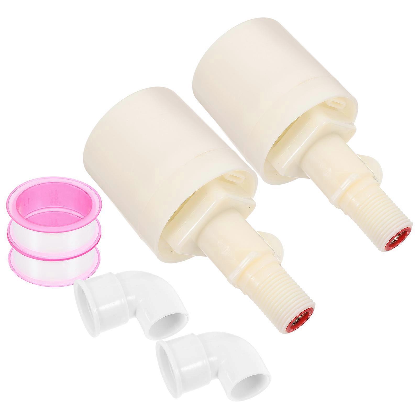 Aquarium Water Refill Float Valve For Water Tanks Pools Rectangular Shape 2 Sets