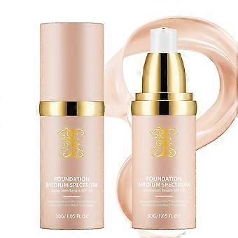 2 PCS Foundation SPF 50 Hydrating Color Changing Longwear Waterproof Radiant Coverage 30ml