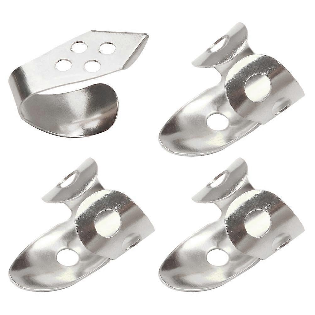 4PCS gitara Banjo Thumb Pick nastaviteľný dutý prst Plectrum gitara
