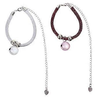 Pet Collar Cat Collar Adjustable for Daily Use 2Pcs with Bell Assorted Color