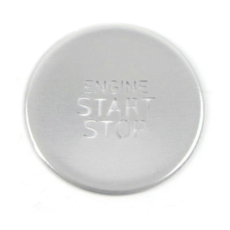 Elantra one-button start button sticker headlight control button sequins modified accessories silver aluminum alloy