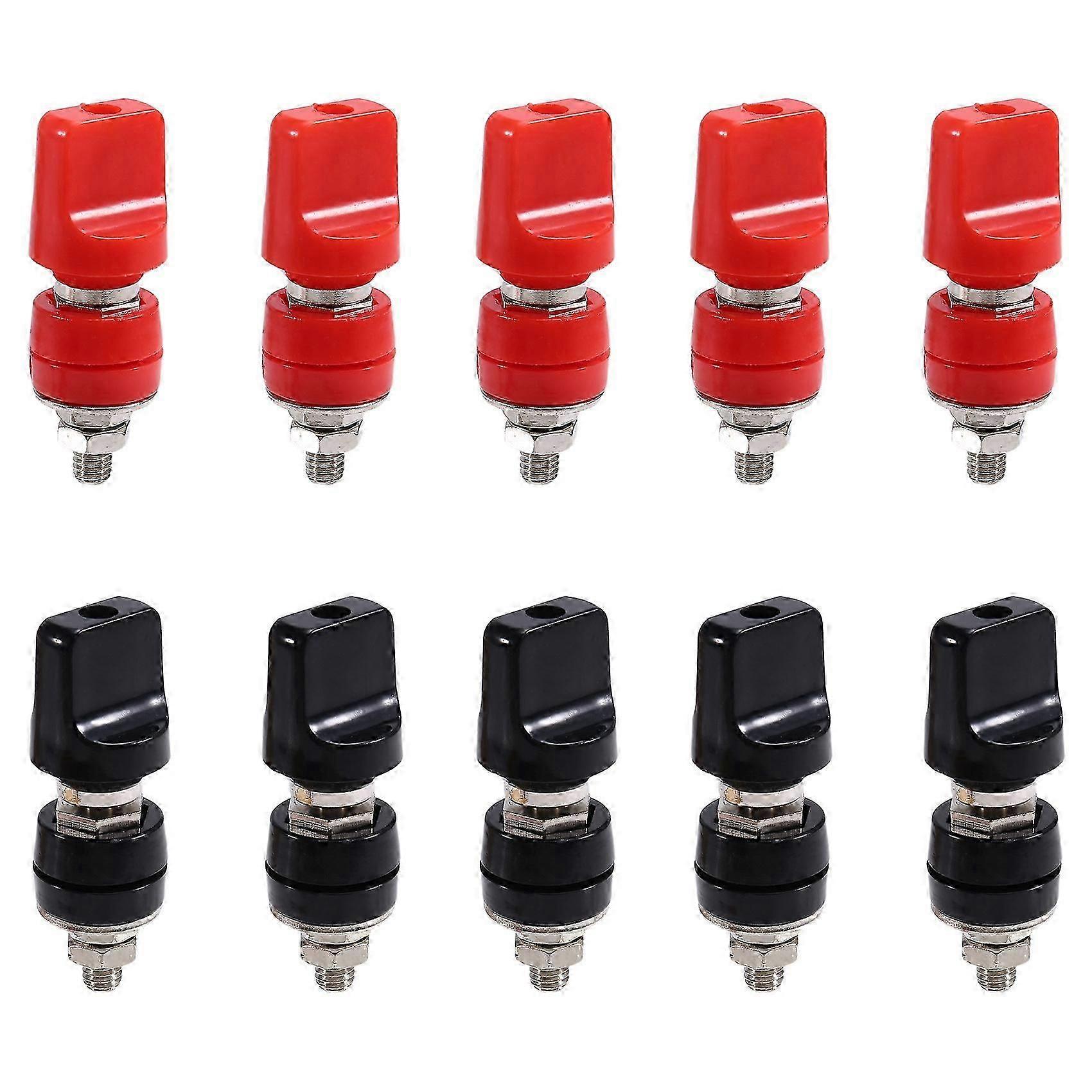 10Pcs 555B Current Binding 4mm Binding Post M6 Current Terminal Brass Terminal Binding Post