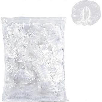 200 cache-oreilles transparents et imperméables avec élastique, pour la maison, l'hôtel, la douche, le spa, les salons de coiffure et en cas d'otite (Sh-zsc).