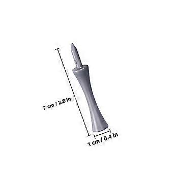 50 Pack 70mm Large Castle Tees, Grey - Double Deck Durable ABS Plastic for Games