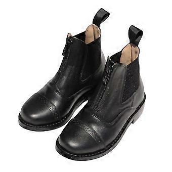 Short Horse Riding Boots Non-Slip Paddock Boots Waterproof Zippered Equestrian