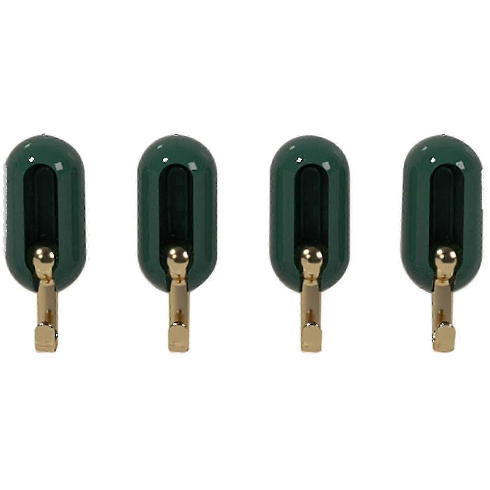 2025 4pcs Practical Wall Mounted Durable Adjustable Light Hanger Hooks Household Green