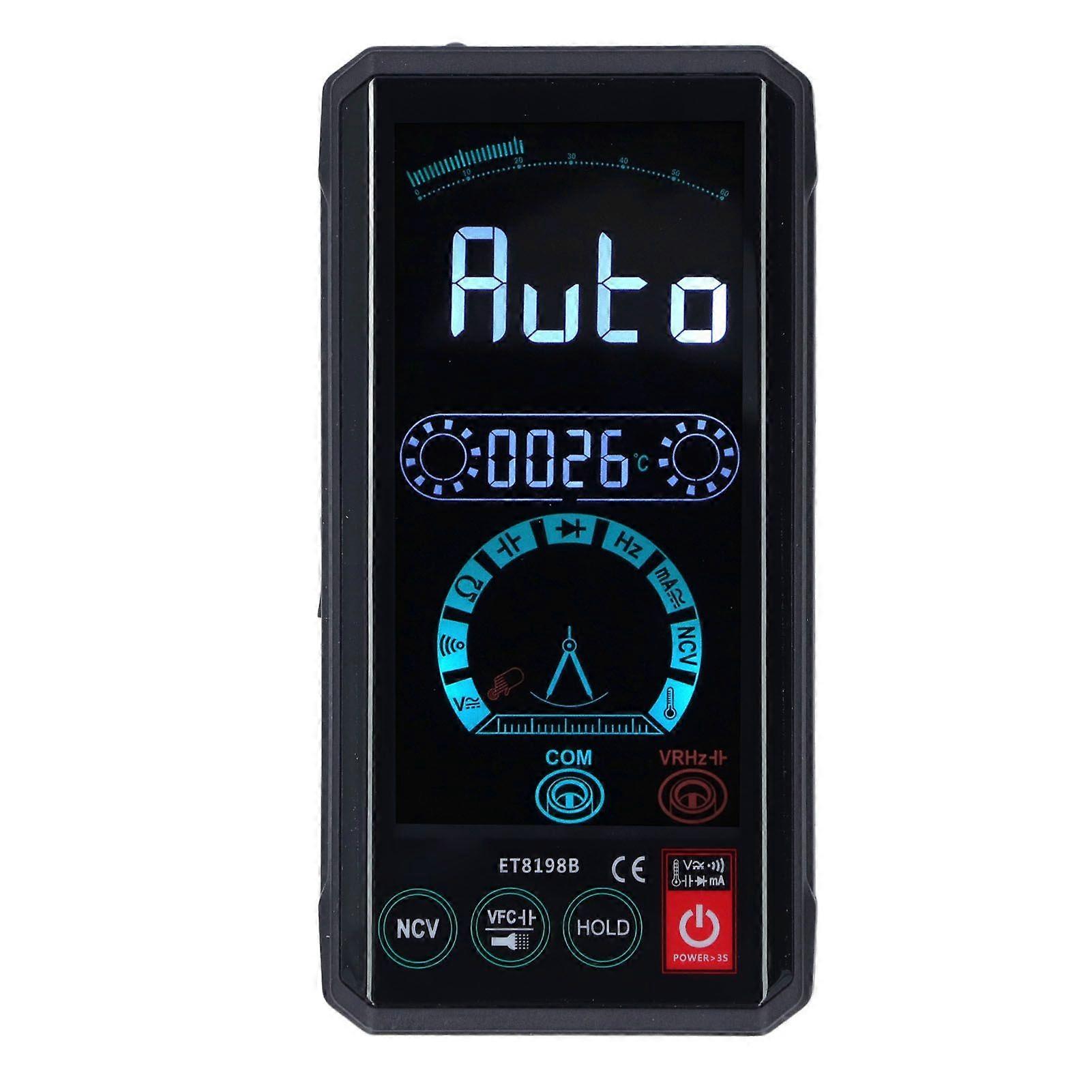 Digital Multimeter Touch Screen DC AC Voltage Meter Resistance Capacitance Tester Tool