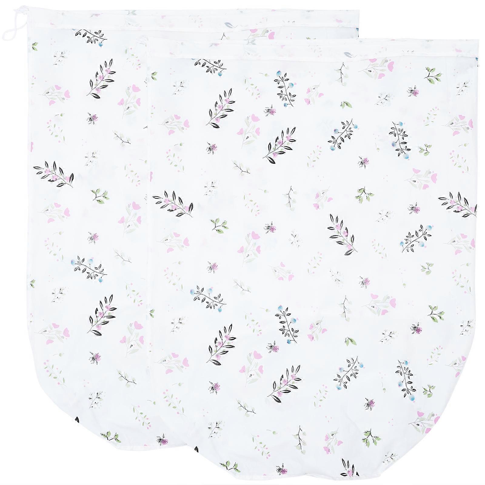 Quilt Storage Bag for Storage 2Pcs Dustproof Drawstring Printed Pouch