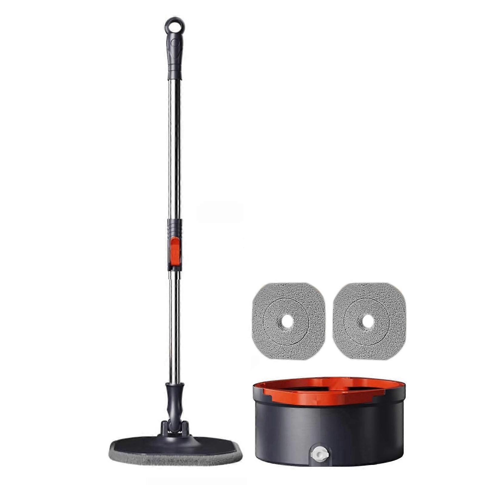 Oval Spin Mop Bucket Set with Self Separation System Microfiber Mop-Head
