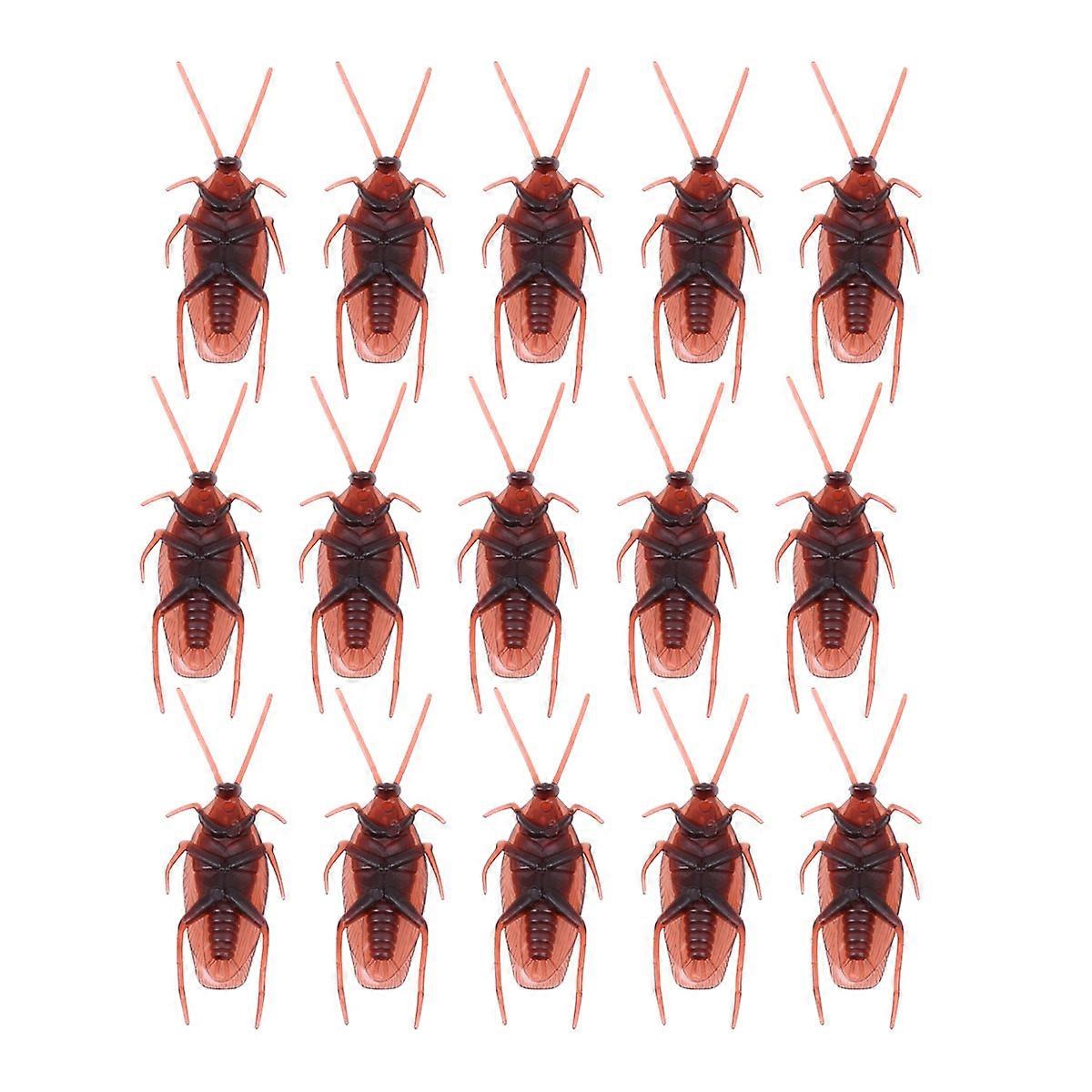Fake Roach Plastic Cockroach Bugs for Decoration Use 300Pcs Prank