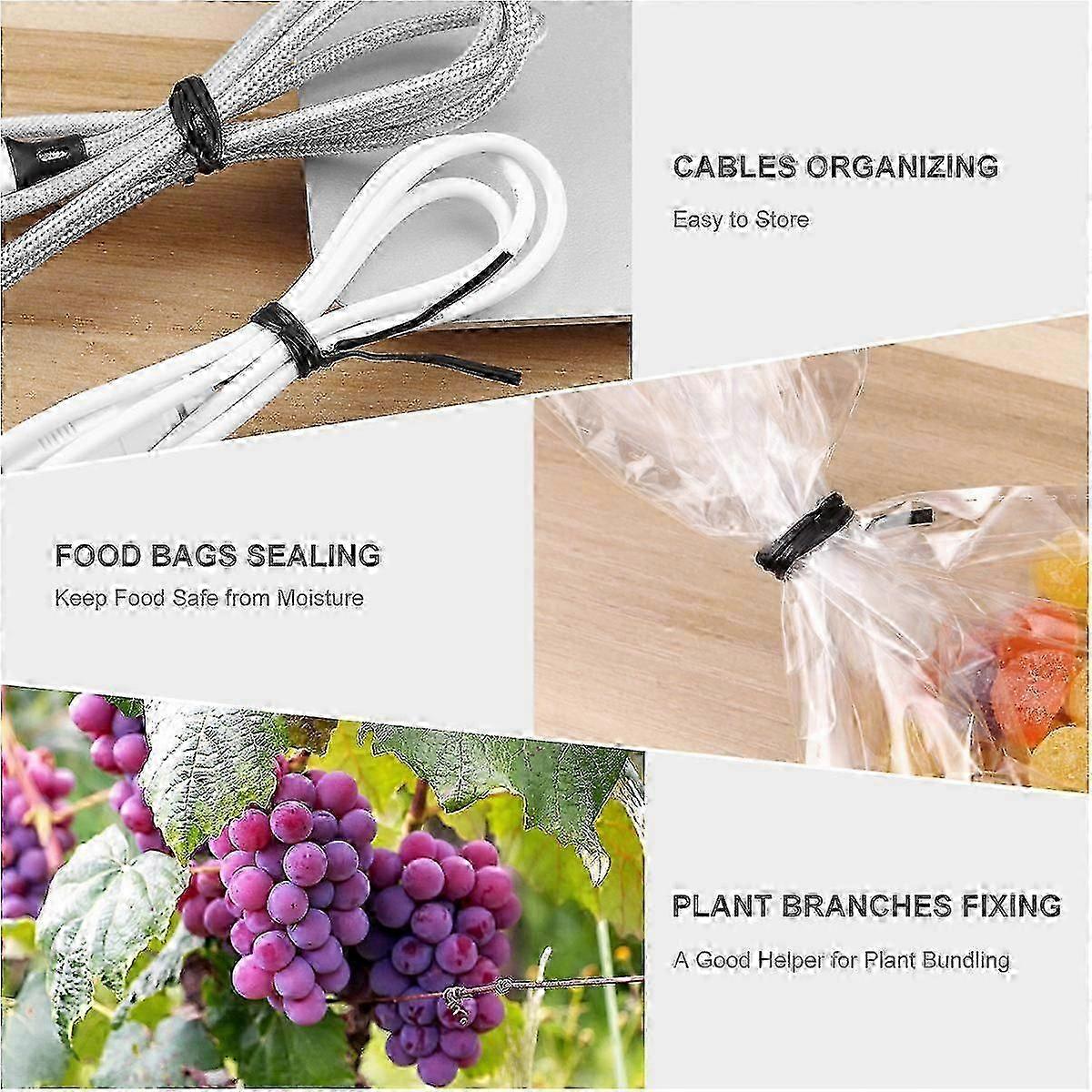 Cable Management Ties, Easy to Shape, Secure Items, compatible with Multiple Uses
