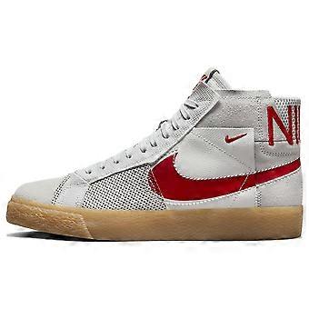 Nike Sb Zoom Blazer Mid Premium Deconstructed White University Red Gum FD5113-100