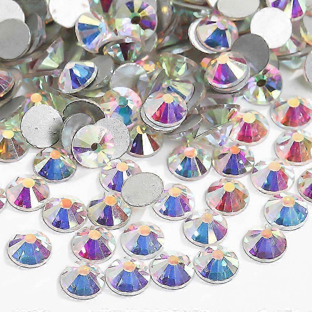Round Flatback Rhinestones Transparent Crystal