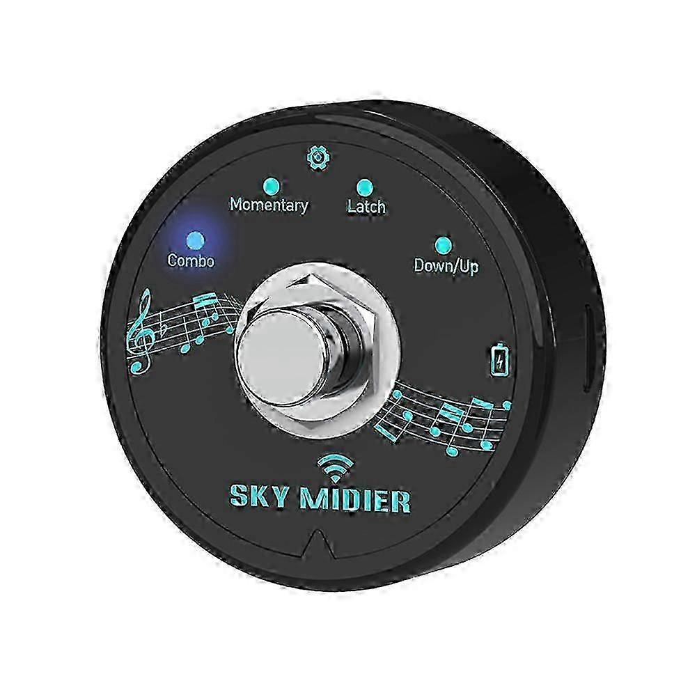 Bluetooth 5.1 Wireless MIDI Controller. Rechargeable. Portable. Foot pedal. Wireless MIDI system. Simple.