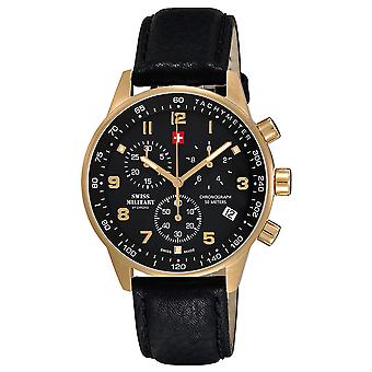 Swiss Military Swiss Quartz Analog Man Watch with Cowskin Bracelet SM34012.10
