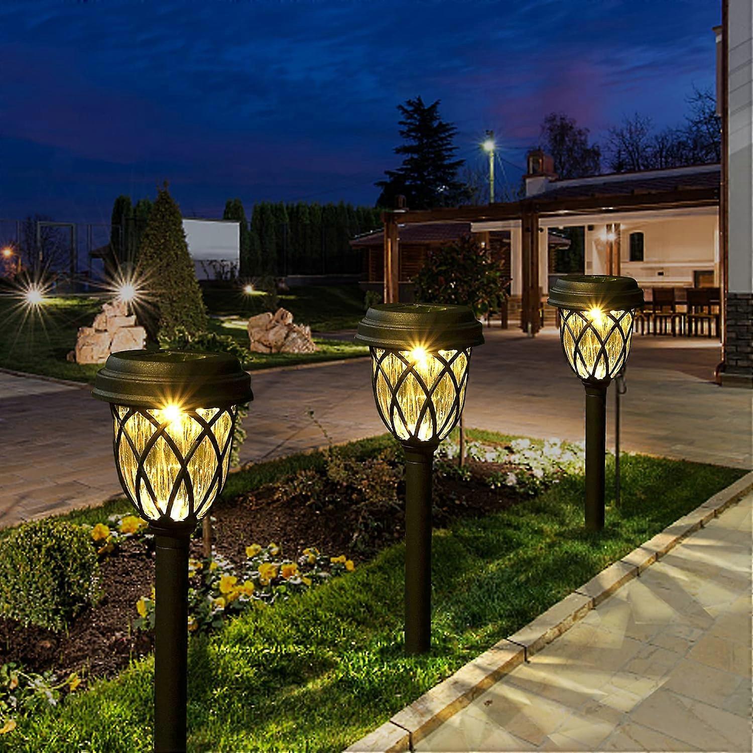 Solar-Powered Weather-Resistant Pathway Lights