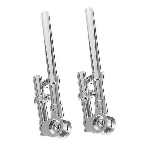 Adjustable Lightweight Drum Stand for Tom Drums with Stable Mount and Easy Setup Silver Finish