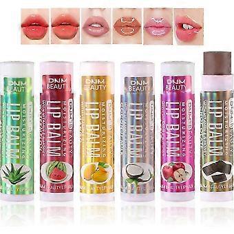 6Pcs Lip Balm Set, No-Sticky Lip Gloss Lip Balm Lip Care, Fruit Flavoured Lip Oil For Dry Lip's Moisturizing Hydrating.B1