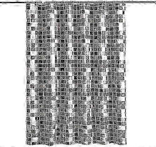 Stainless Grommet Polyester Shower Curtain