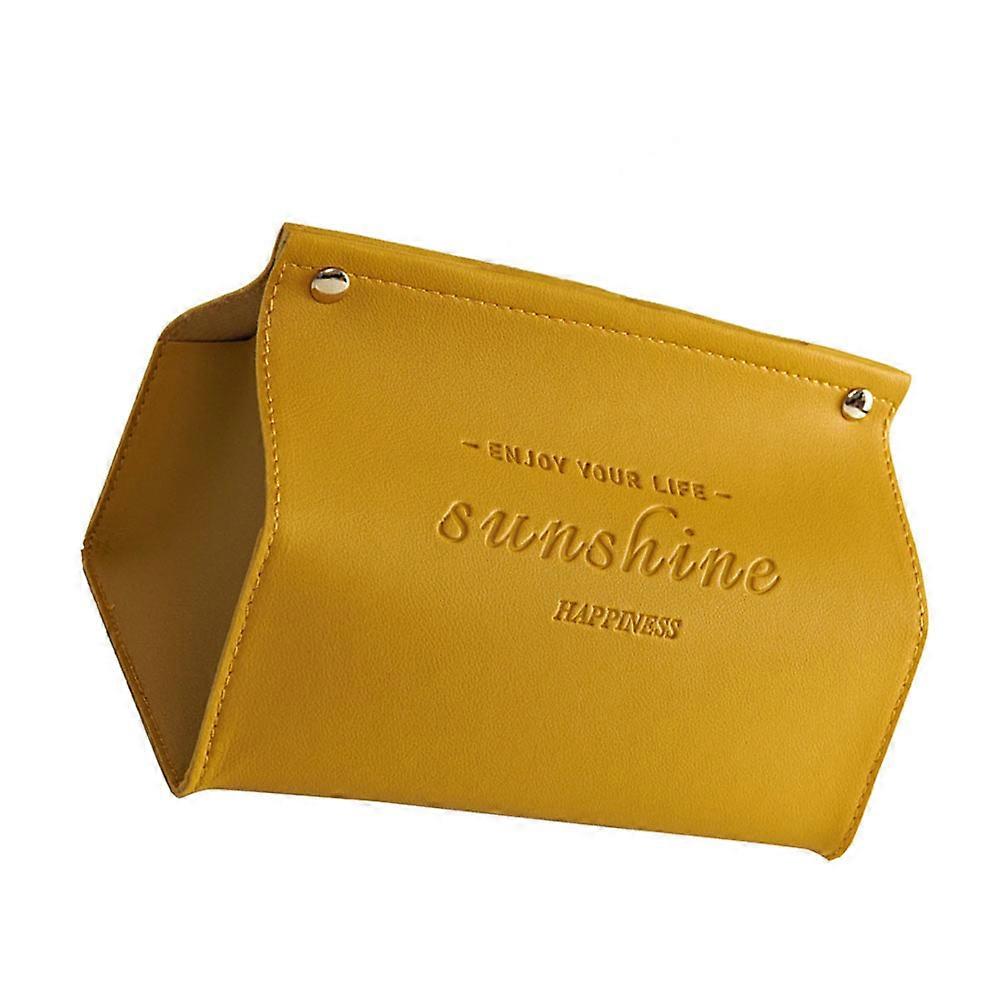 Tissue Box PU Multi-Purpose Storage Box for Storage Use 1Pcs