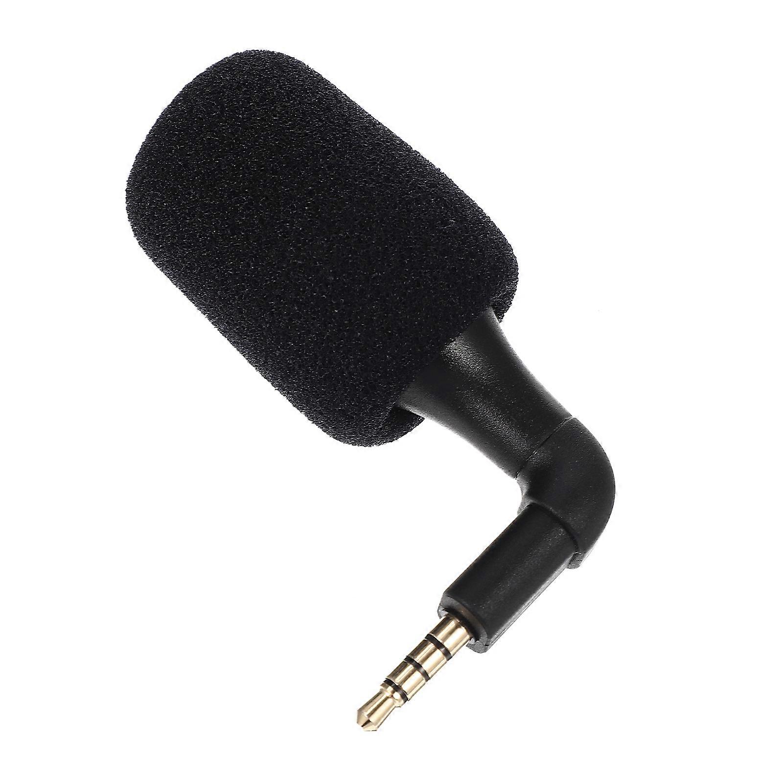 Black Miniature Microphone for Computer Use Recording Video Usage