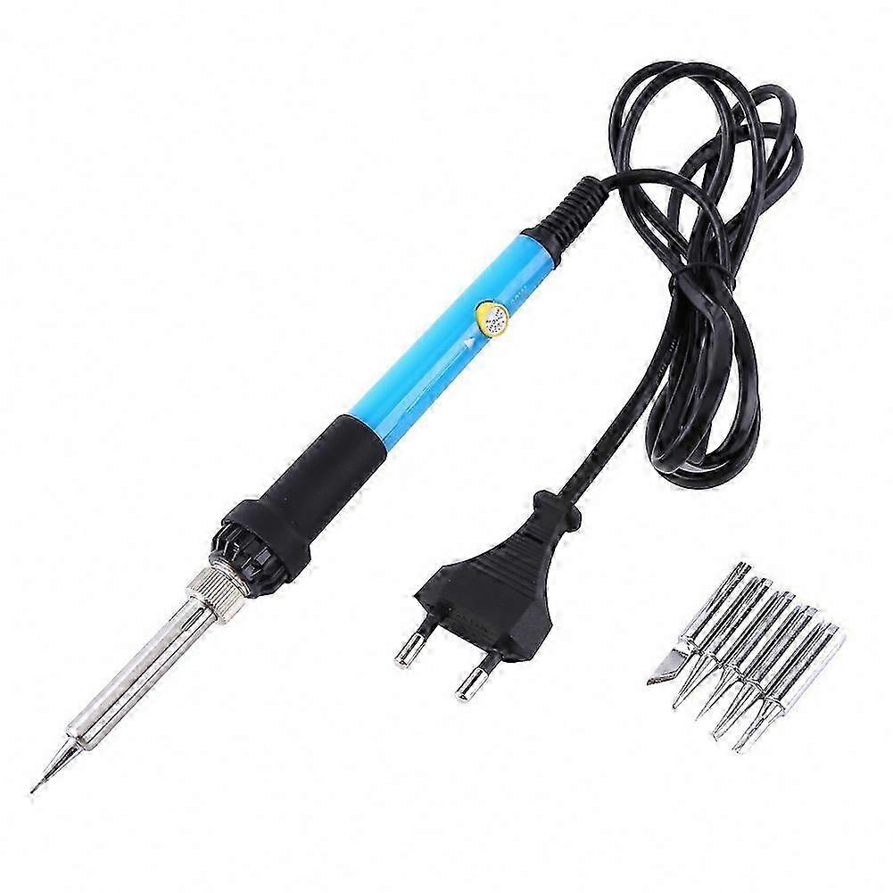 Electronics & DIY Projects 60W Adjustable Temperature Electric Soldering Iron with 5 Tips