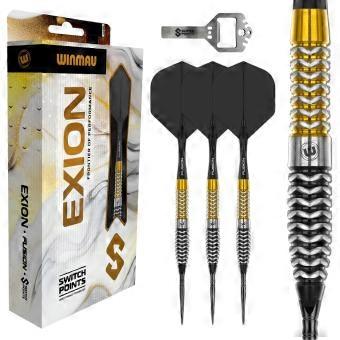 Professionele dartset met Switch Point-technologie en onyx afwerking