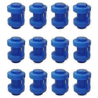 12 Pcs 25 Mm Trampoline End Caps - Ideal for Attaching Safety Net to Net Poles of Trampoline
