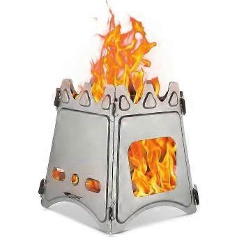 Camping Stove Lightweight Compact Durable Wood Stove compatible with Outdoor Hiking Traveling Picnic Barbecue