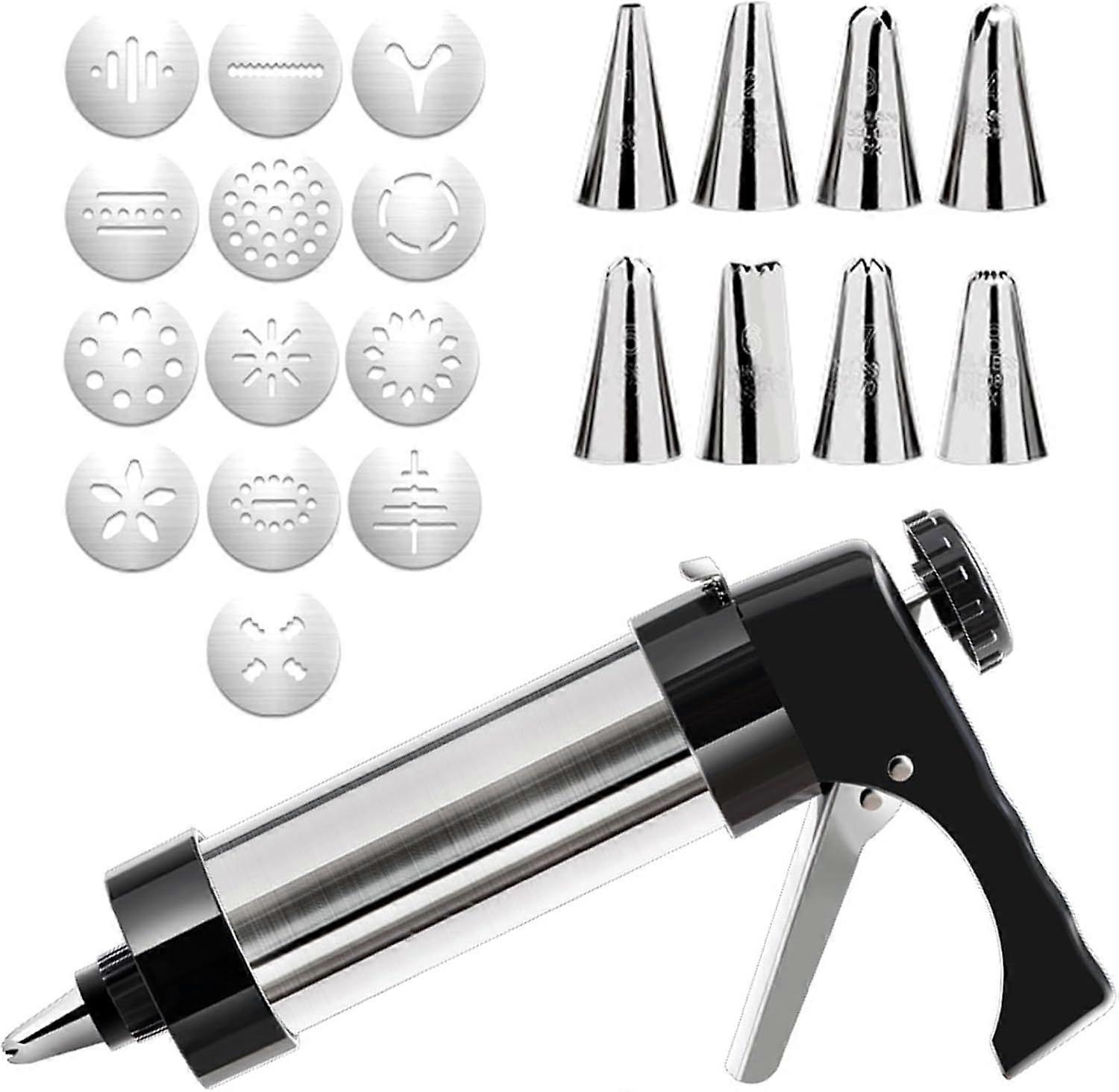 Stainless Steel Spritz Cookie Press Kit