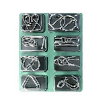 1-5 Set DOWMOO Classic Unlocking Puzzle Metal Brain Teaser Stress Relief Educational Toy for Focus T