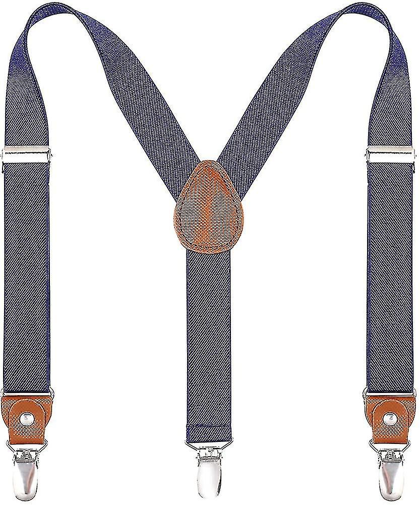 Children Men Suspenders Wide Elastic - Length Adjustable Y-shape With Strong